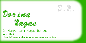 dorina magas business card